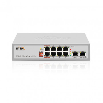 Коммутатор PoE 8 port, "Wi-Tek", WI-PS210S, 10/100Mbps
