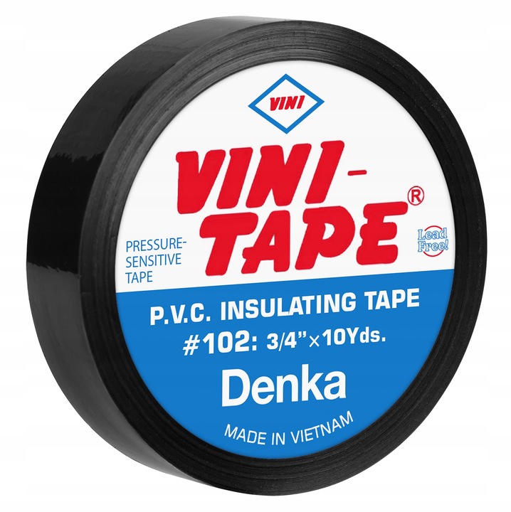 Японская Изолента # 102 GD ПВХ Цветная Vini-Tape (10)(500)