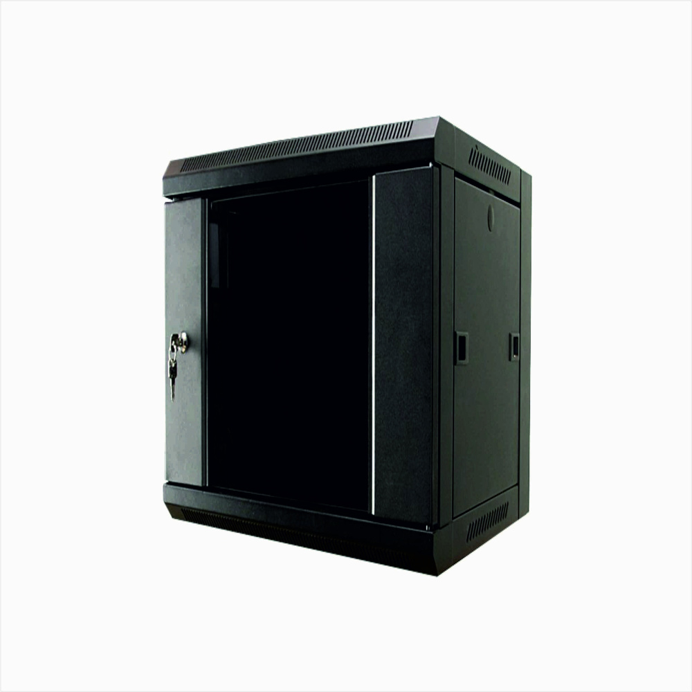 Шкаф коммуникационный настенный 12U (530*400*600мм), чёрный