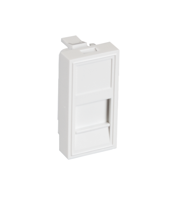 _Вставка типа Mosaic 22,5x45мм, 1 порт, под модули-вставки типа Keystone, белая (EC-IMH-1-WT-10)
