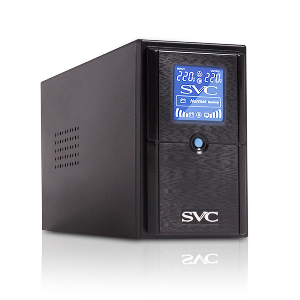 Источник бесперебойного питания "SVC" V-500-L-LCD (500ВА/300Вт)