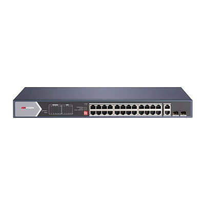 Коммутатор PoE 24 port Hikvision DS-3E0528HP-E