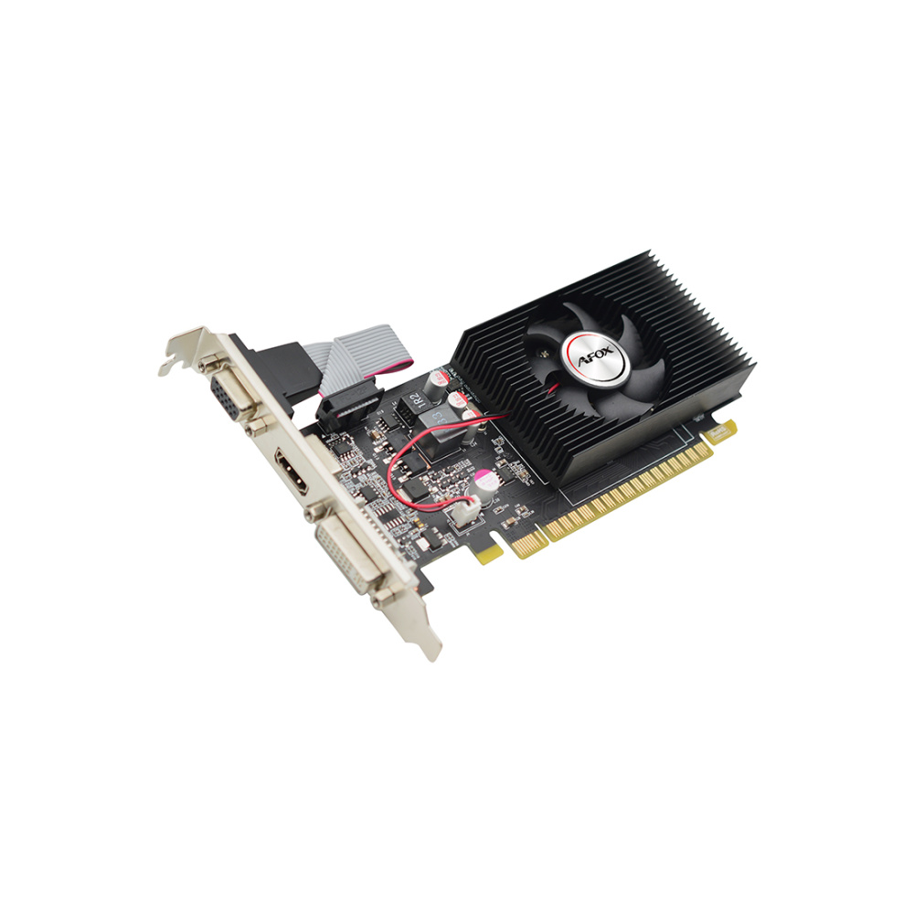 Видеокарта, AFOX, GT730 2GB D3 LP Single Fan (4897033780766), AF730-2048D3L6, DDR3, 128bit, HDMI, DV