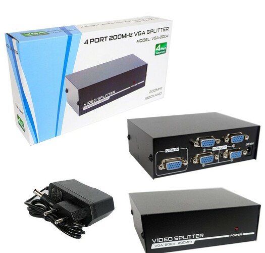 Разветвитель VGA(п) - 4 VGA(м) VGA-2004