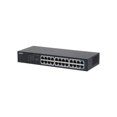 Коммутатор 24 port Dahua DH-S3024-24GT, Неуправляемый, 10/100/1000, корпус металл, AC:100-240V