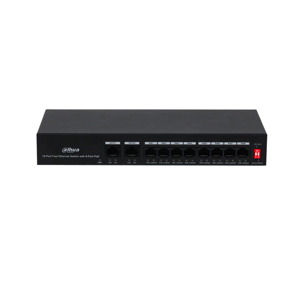 Коммутатор, Dahua, DH-PFS3010-8ET-65