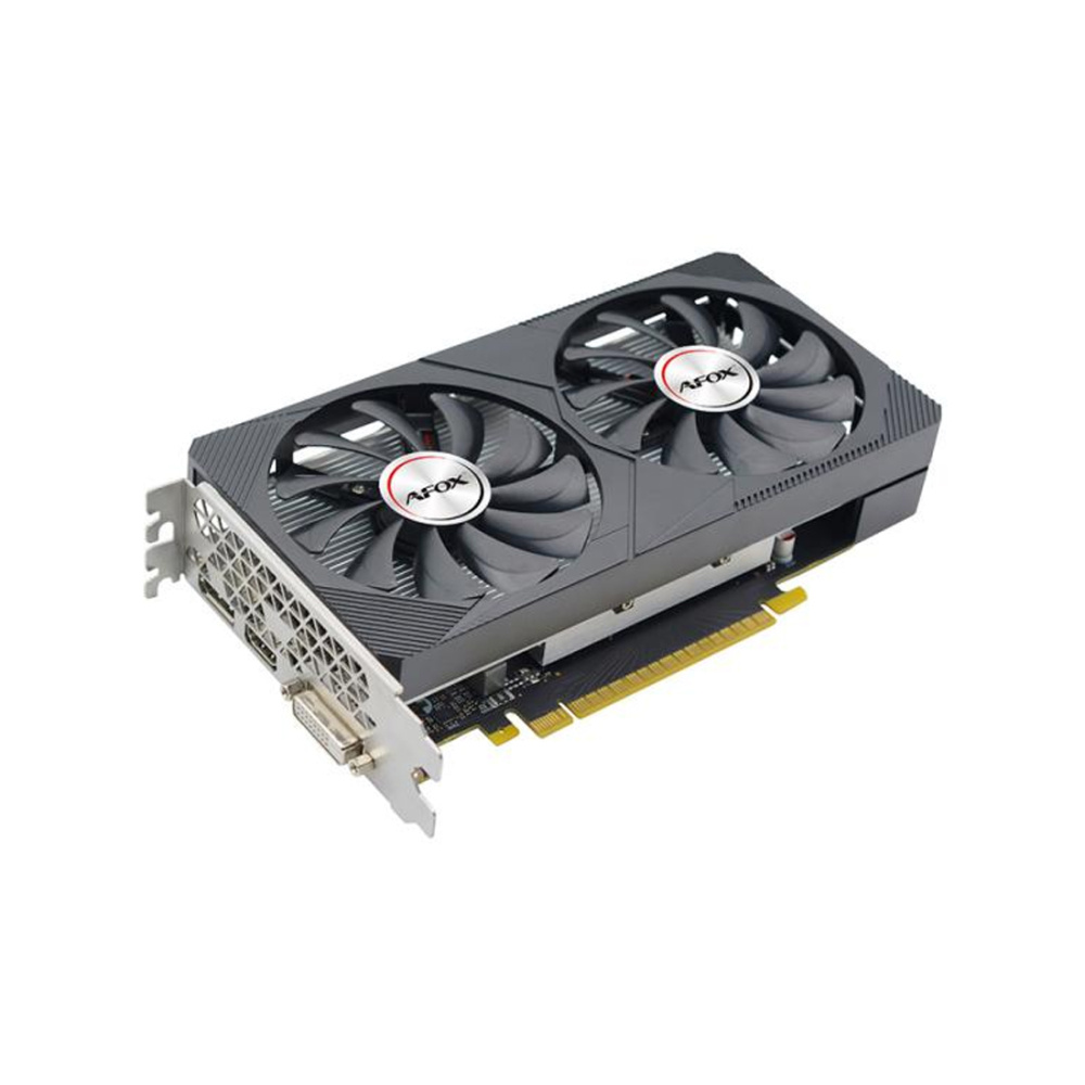 Видеокарта, AFOX, GTX1050 4GB D5 Dual Fan (4897033787888), AF1050-4096D5H4-V2, GDDR5, 128bit, DP, HD