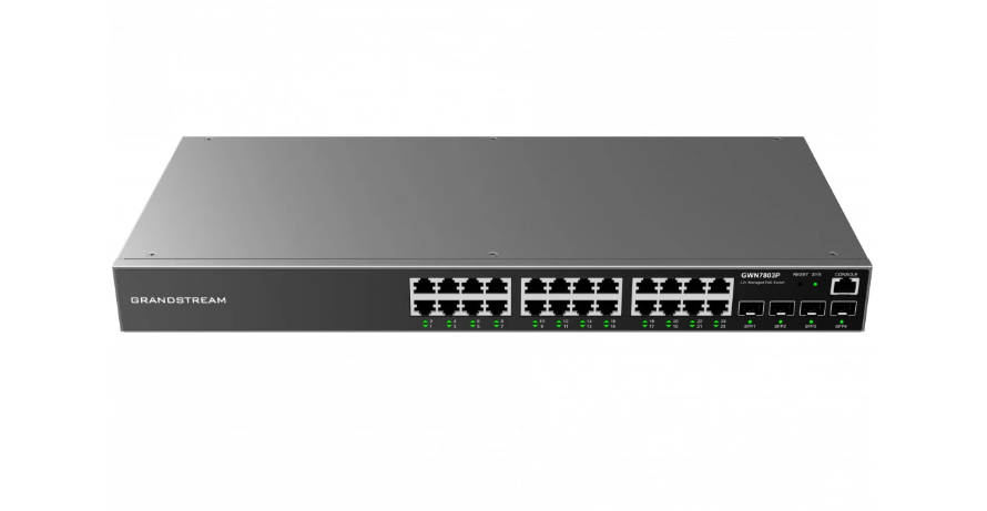 Коммутатор 24 port, "Grandstream" (GWN7803), Управляемый L2+, 10/100/1000 Mb/s