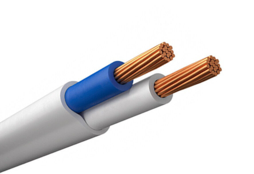 Кабель ШВВП 2x0,75, (250м), ГОСТ "EKT", белый