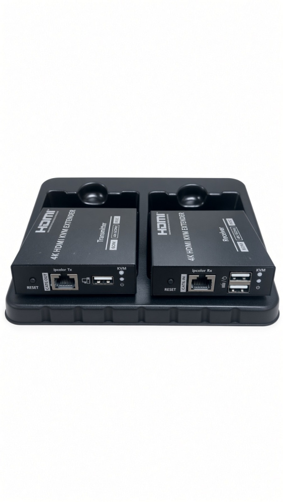 Удлинитель HDMI "SUNQAR" (model: SR-HKE120), 4K*2K@30Hz, USB управление, 120м.