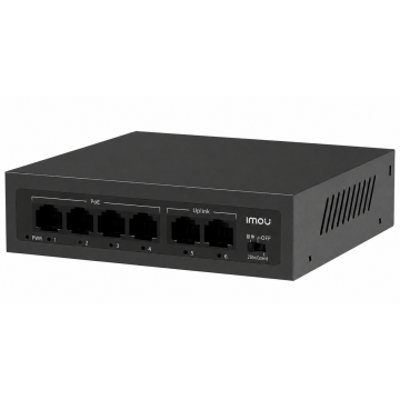 Коммутатор PoE 4 port, Imou, SF106P, 10/100Mbps