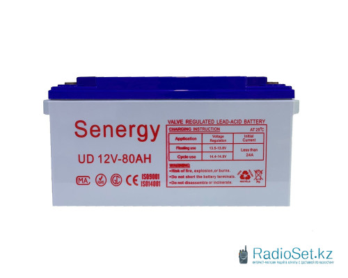 Аккумуляторная батарея, Senergy, UD 12V-80AH, 12V/80Ah