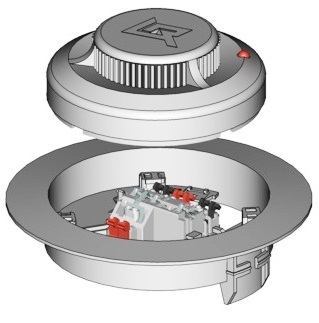 Извещатель пожарный дымовой ИП 212-141, (45мкА 9-30В -45/+55ºС) с КМЧ