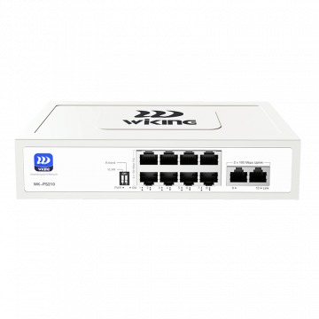 Коммутатор PoE 8 port, "Wi-Tek", WK-PS210 V2, 10/100Mbps