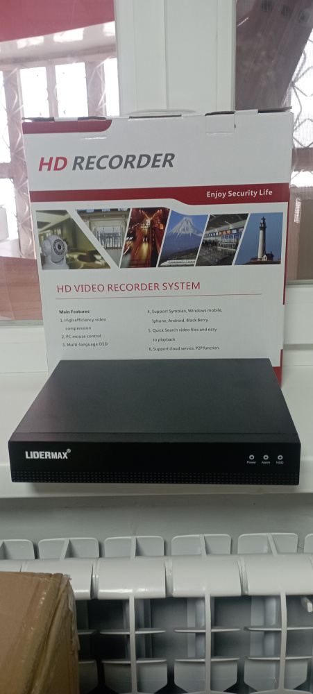 IP видеорегистратор (9-и кан.) "LIDERMAX" (880X09S-KL) 4К/1-sata/xmaye