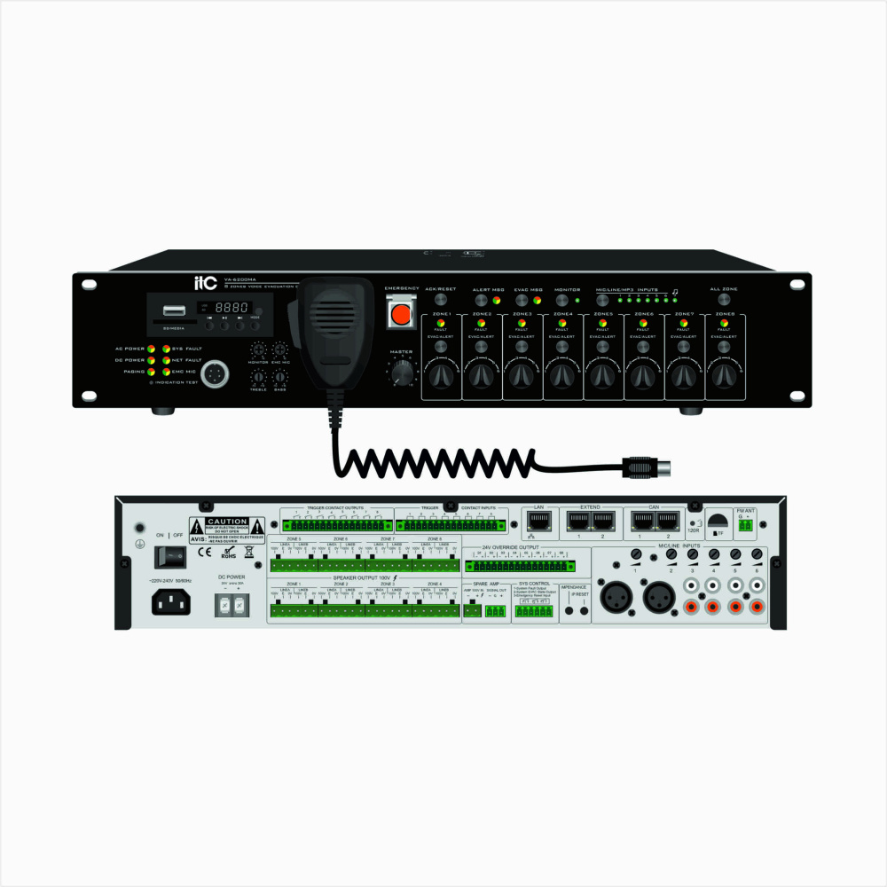 Контроллер системы звукового оповещения "ITC Audio" (model: VA-6200MA )