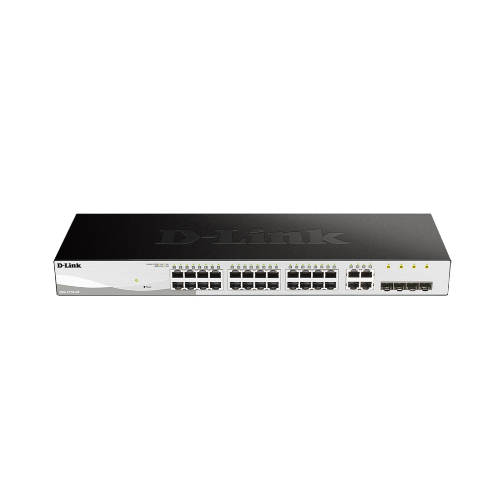 Коммутатор, D-Link, DGS-1210-28/FL2A, Управляемый L2 коммутатор с 24 портами 10/100/1000Base-T