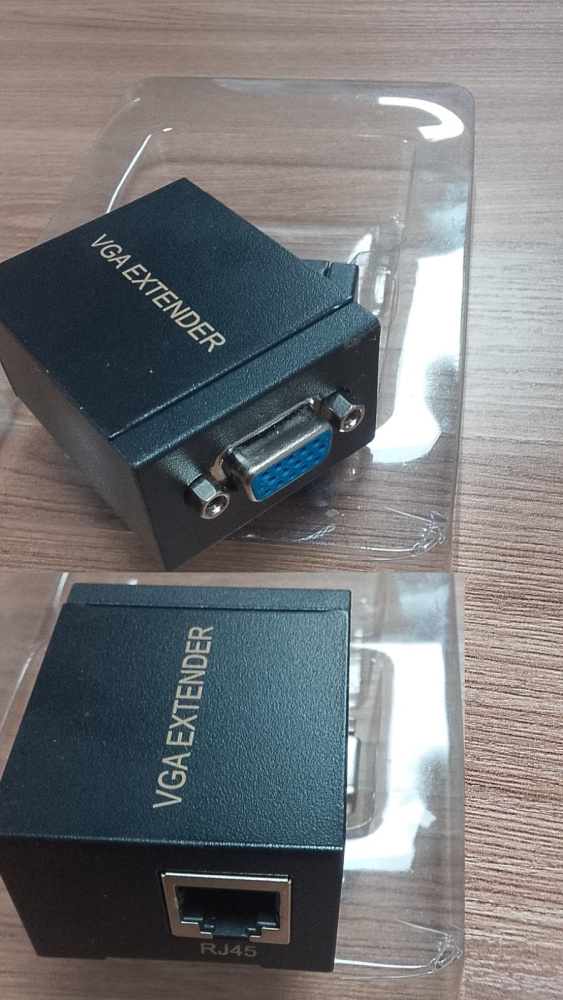 Удлинитель VGA, пассивный, по RJ45 Cat5/6 UTP, 60м.