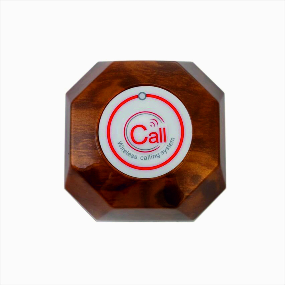 Беспроводная кнопка вызова YK500-1K-B, (под дерево)