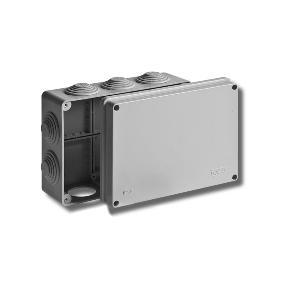 Распред.коробка, ул., (255*200*120мм), серая, IP65