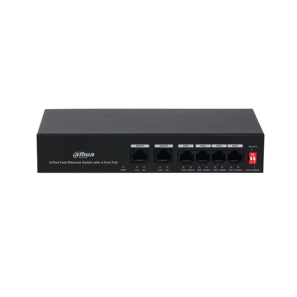 Коммутатор, Dahua, DH-PFS3006-4ET-36