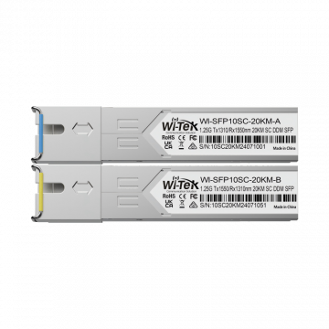 Модуль WI-TEK WI-SFP10SC-20KM, 1.25G, 20 км