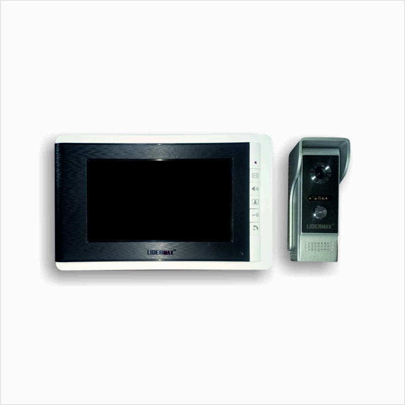 *7 ˝ TFT LCD, цветной видеодомофон, "LIDERMAX" model: V70С-M4, черный