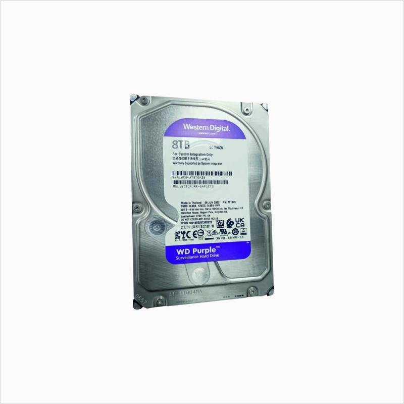 Жесткий диск HDD 8000 Gb Western Digital, 3.5", 256Mb, SATA III, Purple