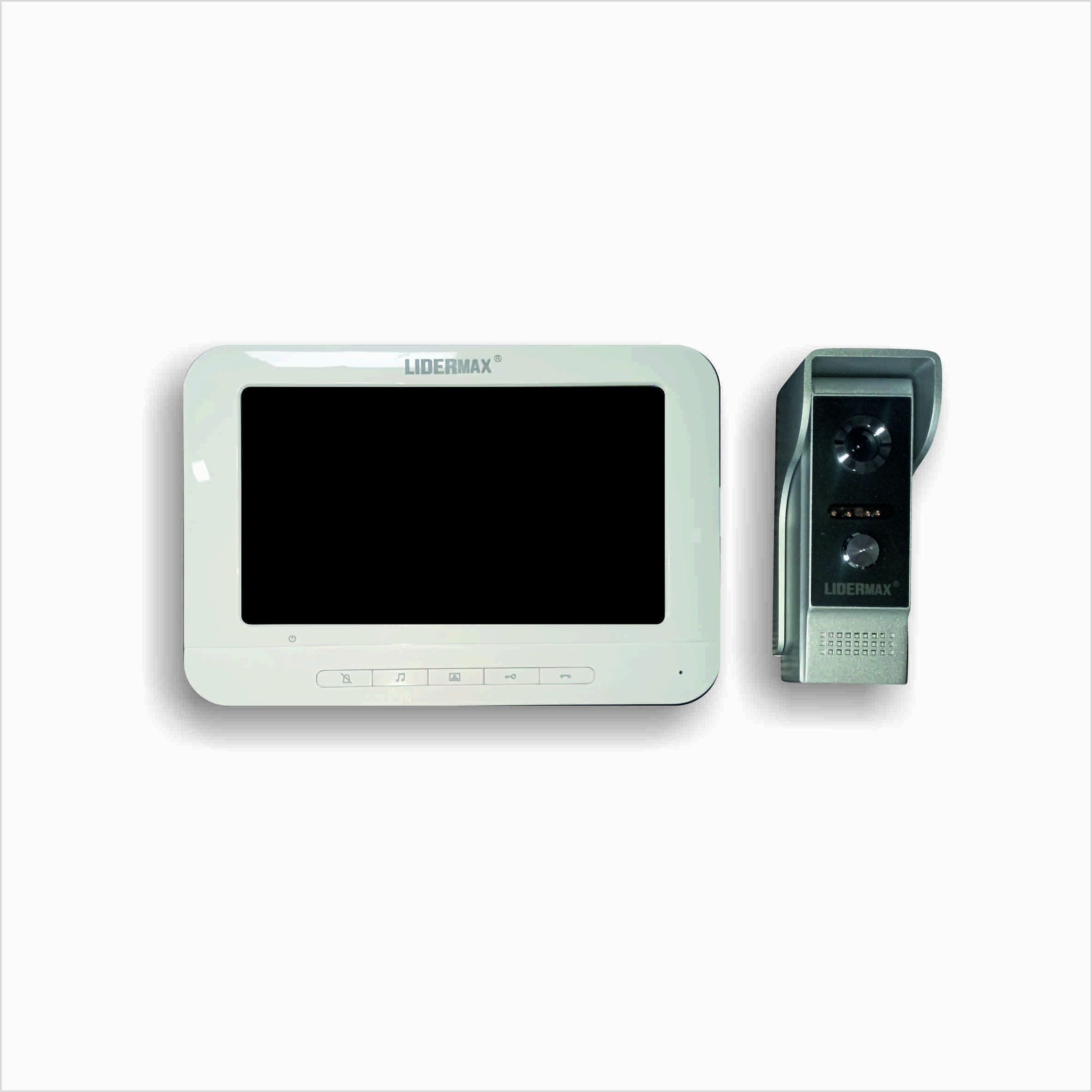 *7 ˝ TFT LCD, цветной видеодомофон, "LIDERMAX" model: V70M-M4, белый
