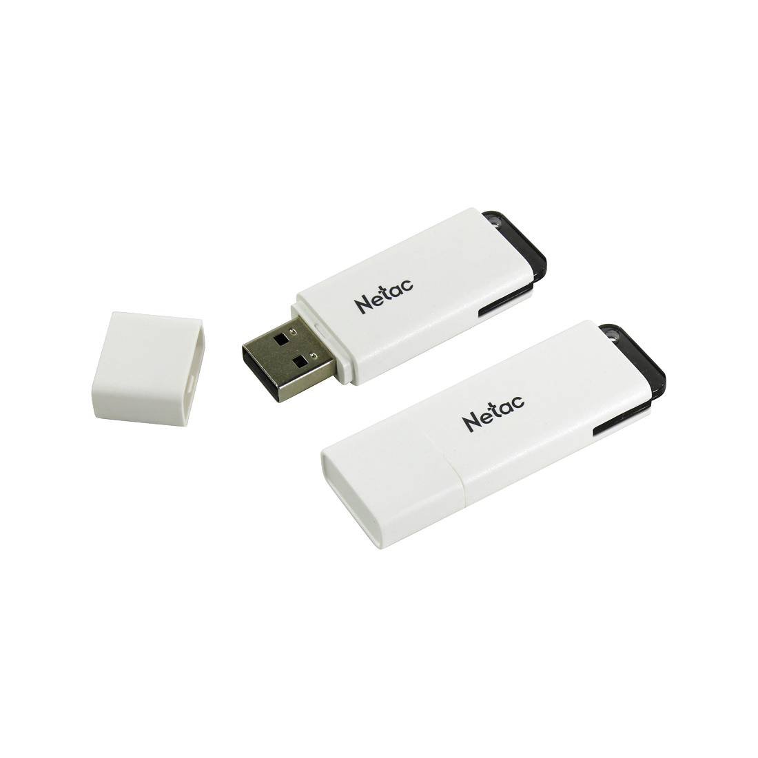 USB-накопитель, Netac, NT03U185N-032G-20WH, 32GB, USB2.0, белый