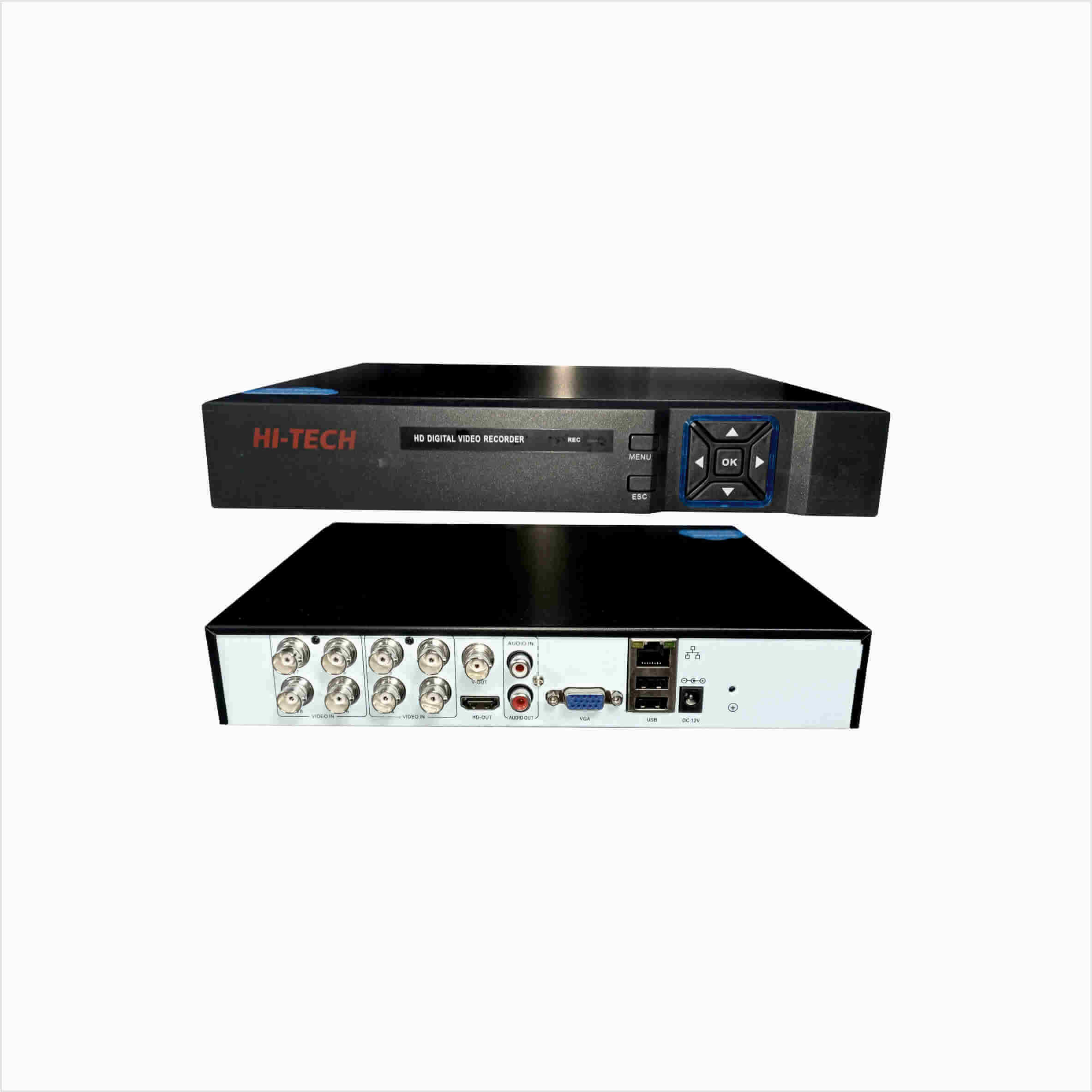 8 кан. Гибридный видеорегистратор "HI-TECH" (XM DVR-6208-1080n) 1-sata/2Мп/xmaye