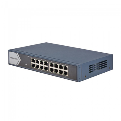 Коммутатор 16 port, Hikvision DS-3E0116R-O, 16х10/100 Mb/s