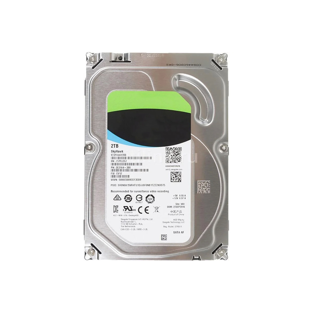 Жесткий диск HDD 2000 Gb Dahua, ST2000VX016, SATA 6Gb/s, 3.5", 256MB, 5400 RPM